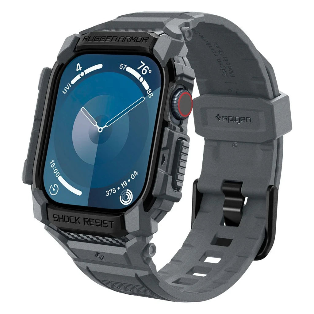 SPIGEN RUGGED ARMOR "PRO" Apple Watch 10/11 (46 MM) készülékhez tok sötétszürke - a Domshop kínálatából
