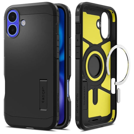 SPIGEN TOUGH ARMOR MAG MAGSAFE iPhone 16 készülékhez tok fekete - iPhone 16 tok a Domshop kínálatából