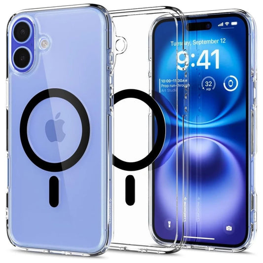 SPIGEN ULTRA HYBRID MAG MAGSAFE iPhone 16 Plus készülékhez tok fekete - iPhone 16 Plus tok a Domshop kínálatából