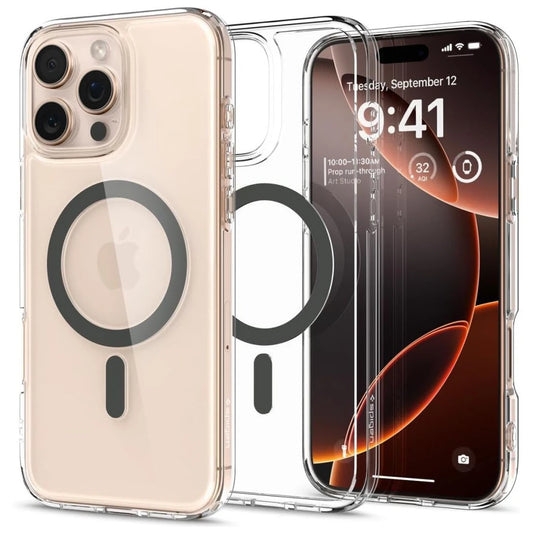 SPIGEN ULTRA HYBRID MAG MAGSAFE iPhone 16 Pro készülékhez tok grafit - iPhone 16 Pro tok a Domshop kínálatából