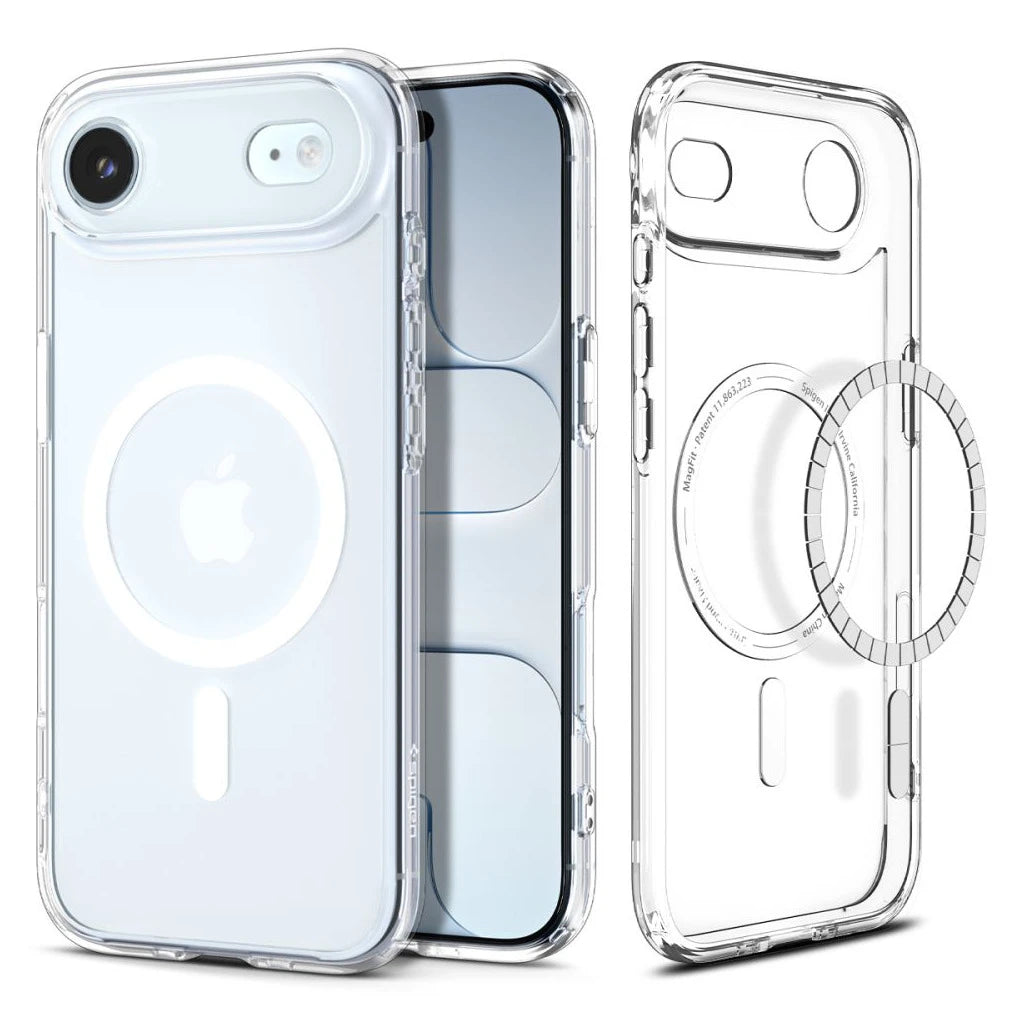 SPIGEN ULTRA HYBRID MAG MAGSAFE iPhone Air készülékhez tok, átlátszó/fehér - iPhone 17 Air tok a Domshop kínálatából