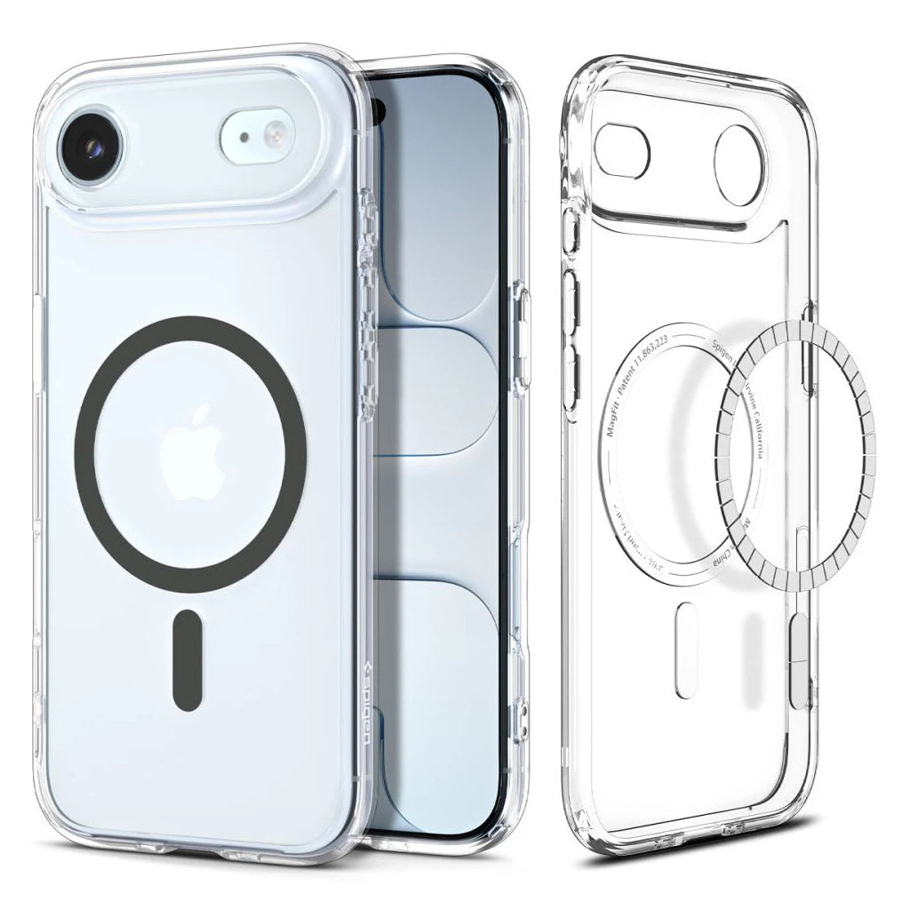 SPIGEN ULTRA HYBRID MAG MAGSAFE iPhone Air készülékhez tok átlátszó/grafit - iPhone 17 Air tok a Domshop kínálatából