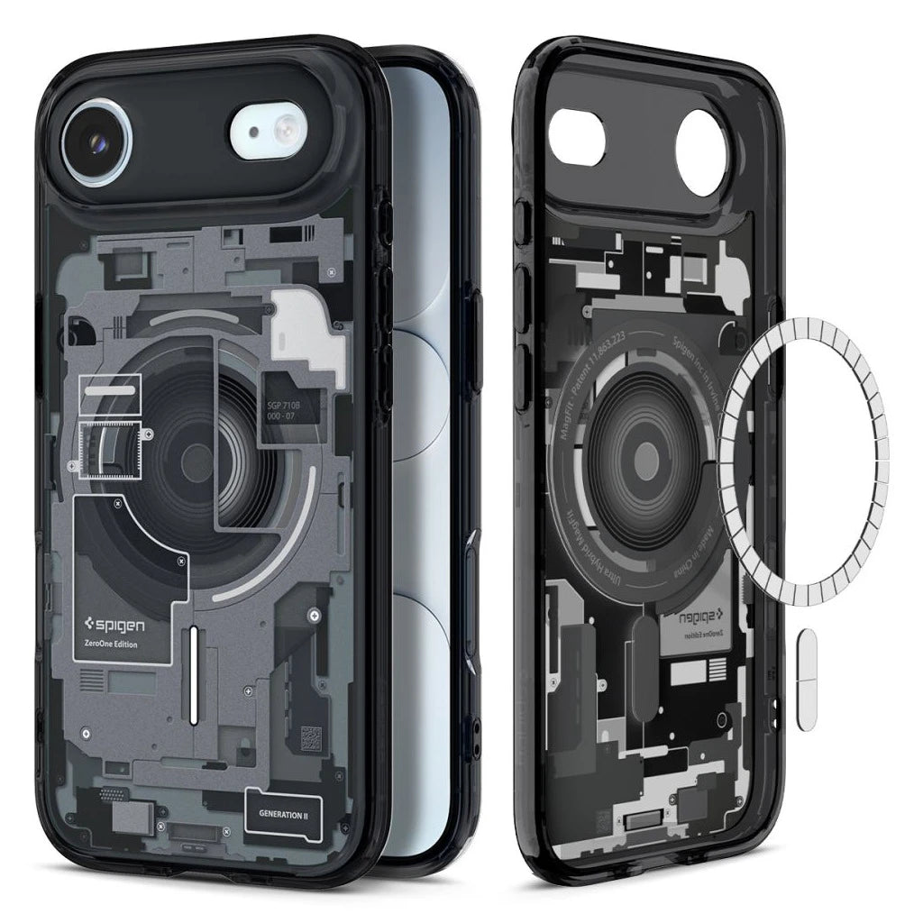 SPIGEN ULTRA HYBRID MAG MAGSAFE tok iPhone Air Zero One készülékhez fekete - iPhone 17 Air tok a Domshop kínálatából