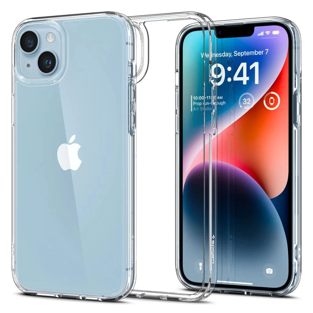 SPIGEN ULTRA HYBRID iPhone 14 CRYSTAL CLEAR tok iPhone 14 készülékhez - iPhone 13/14 tok a Domshop kínálatából