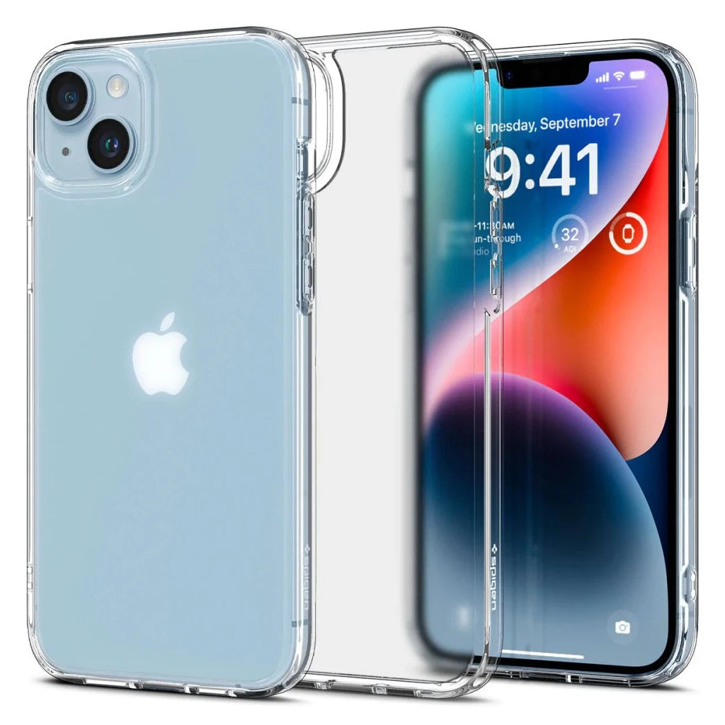 SPIGEN ULTRA HYBRID iPhone 14 Plus / 15 Plus készülékhez tok FROST CLEAR - iPhone 15 Plus tok a Domshop kínálatából