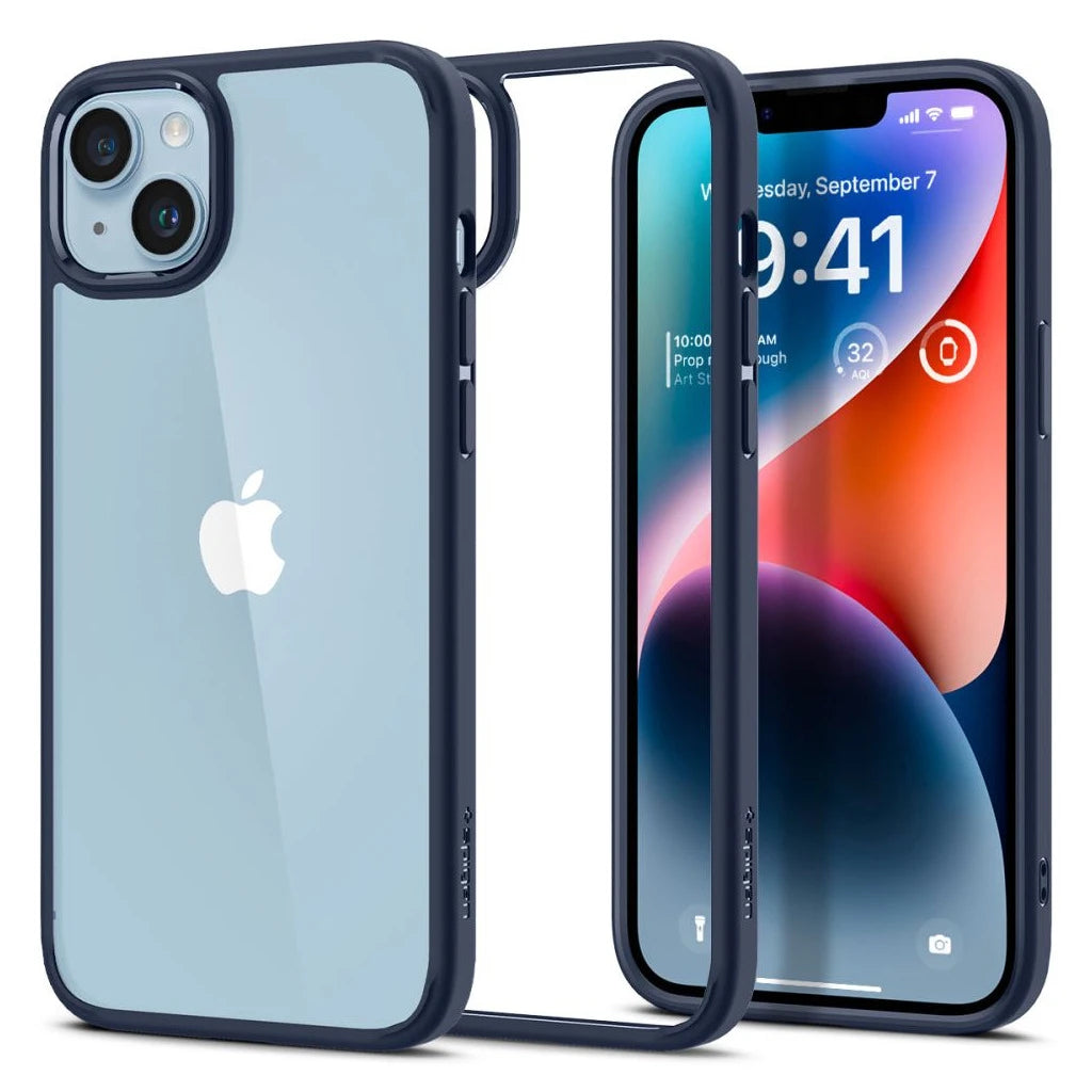 SPIGEN ULTRA HYBRID iPhone 14 Plus / 15 Plus készülékhez tok tengerészkék - iPhone 15 Plus tok a Domshop kínálatából