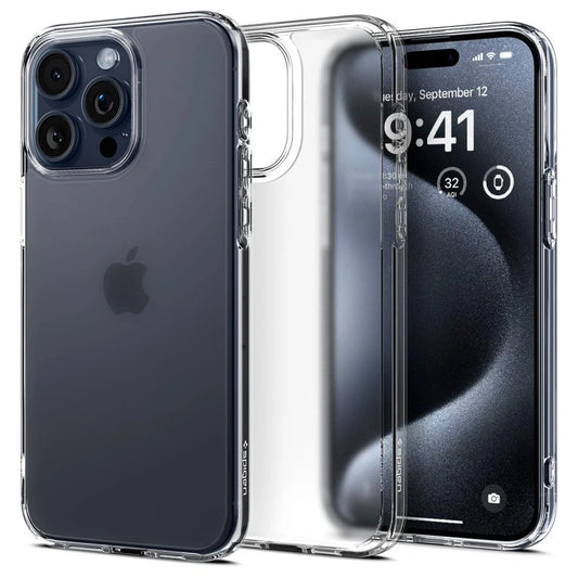 SPIGEN ULTRA HYBRID iPhone 15 Pro készülékhez tok Frost Clear - iPhone 15 Pro tok a Domshop kínálatából