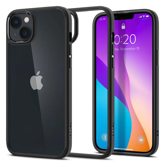SPIGEN ULTRA HYBRID tok iPhone 14 PLUS / 15 PLUS készülékhez matt fekete - iPhone 15 Plus tok a Domshop kínálatából