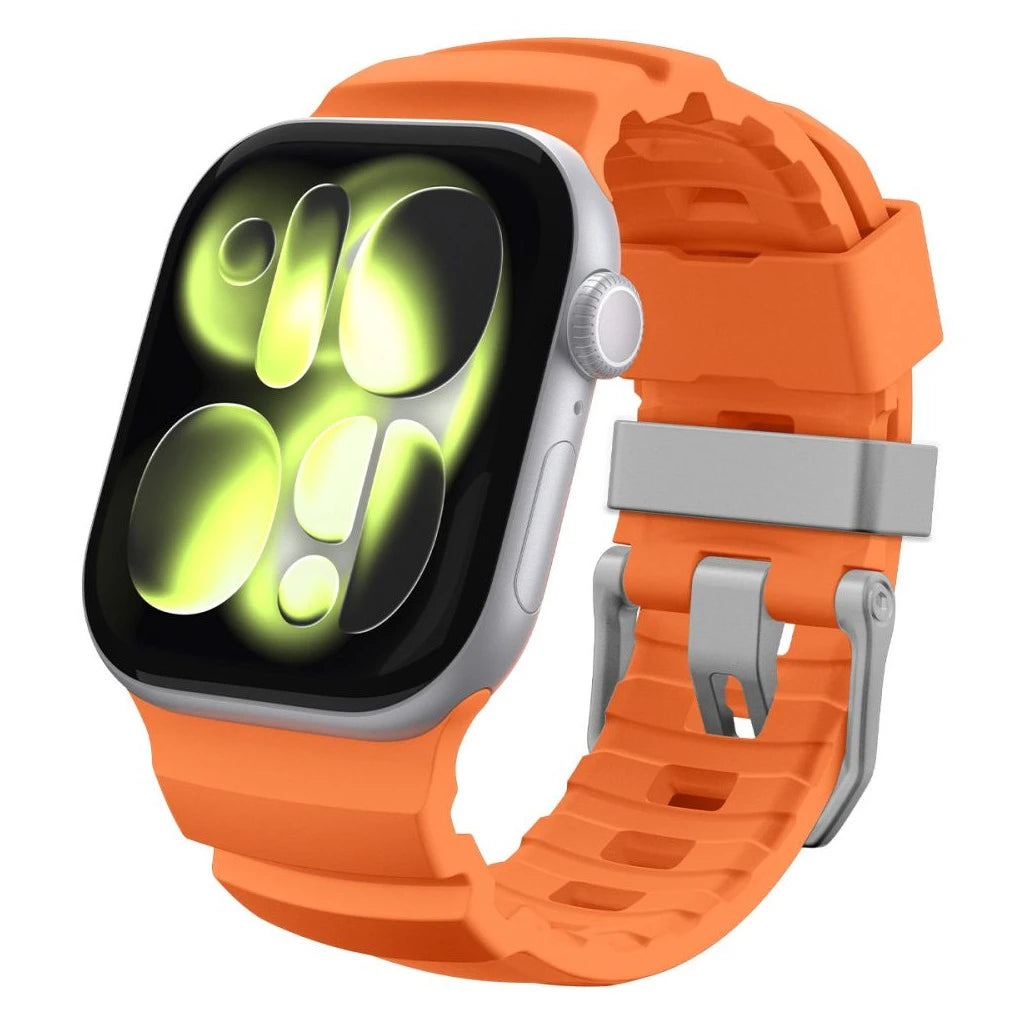 SPIGEN WBS2 BAND Apple Watch 8/9/10/11/SE/ULTRA készülékhez (44/45/46/49 MM) narancssárga - Apple Watch Szilikon Szíjak a Domshop kínálatából