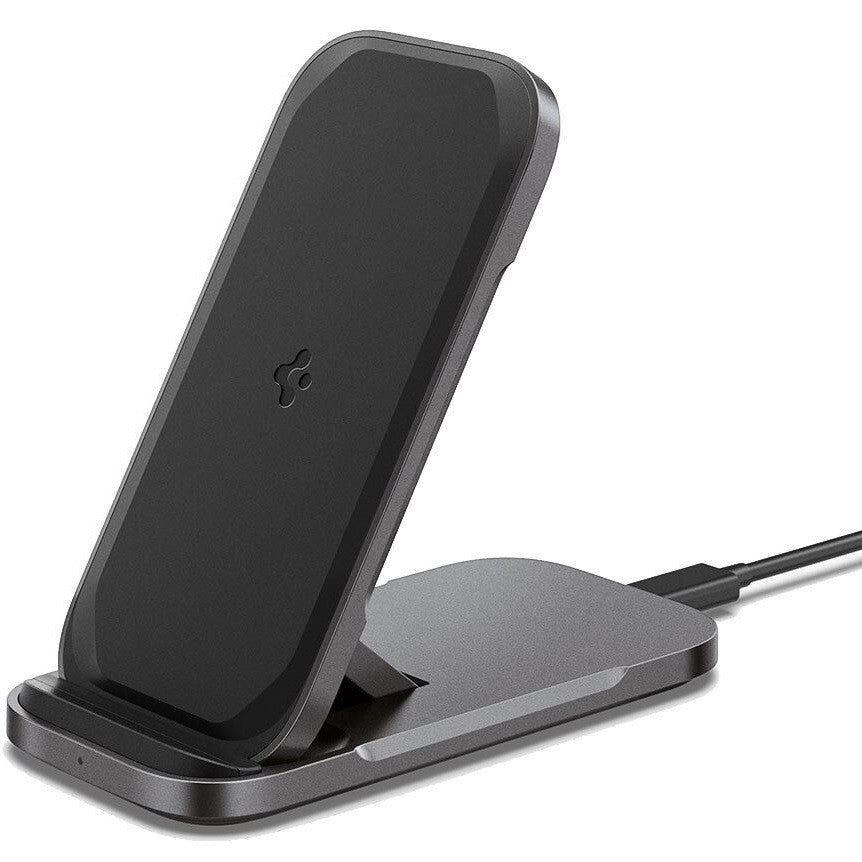 Spigen ArcField Stand Flex PF2201 vezeték nélküli wireless gyorstöltő, 15W, fekete - a Domshop kínálatából