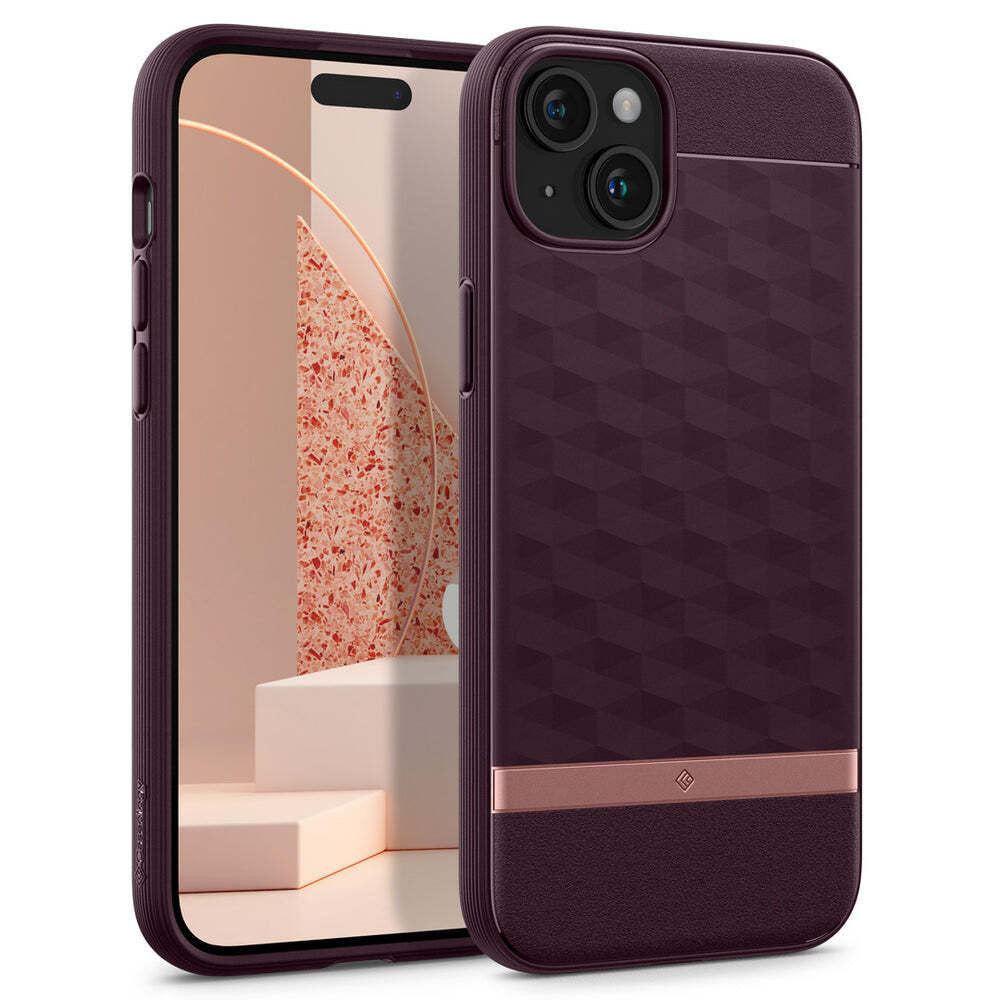 Spigen Caseology Parallax Mag Apple iPhone 15 Burgundy MagSafe tok, burgundi - a Domshop kínálatából
