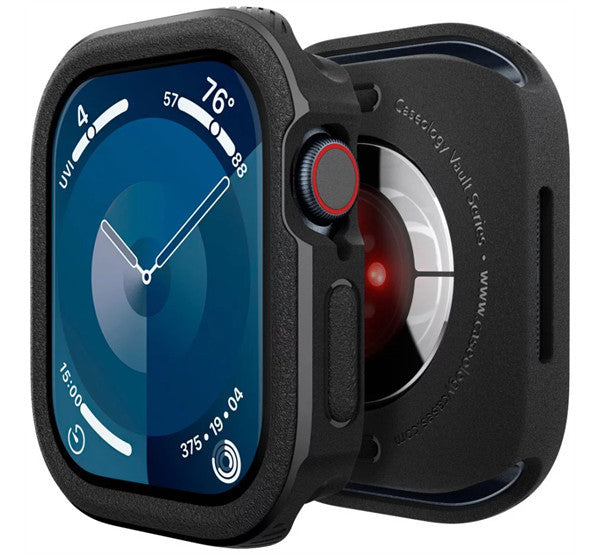 Spigen Caseology Vault Apple Watch 10 (46mm) tok, Matte Black, matt fekete - Apple Watch Tokok a Domshop kínálatából