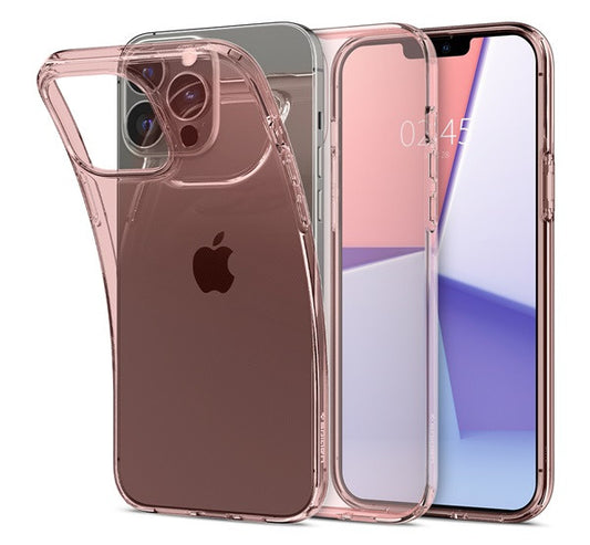 Spigen Crystal Flex Apple iPhone 13 Pro tok, Rose Crystal, rózsaszín-átlátszó - iPhone 13 Pro tok a Domshop kínálatából