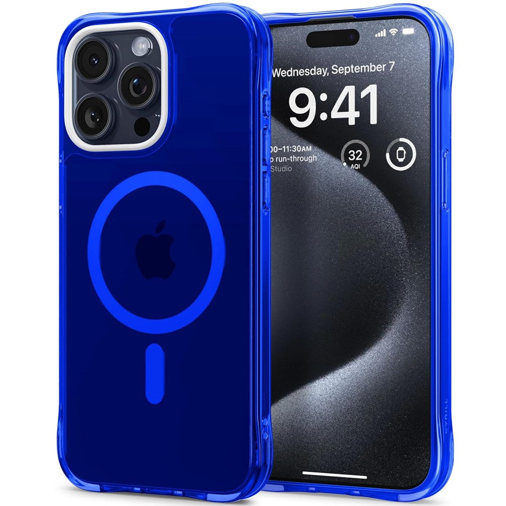Spigen Cyrill Ultra Sheer Mag Apple iPhone 15 Pro tok, Denim, sötétkék - a Domshop kínálatából