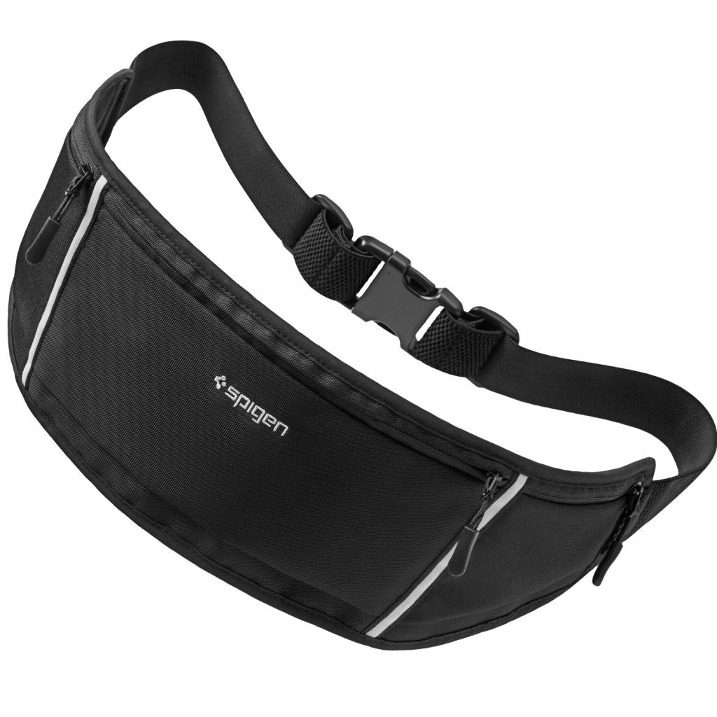 Spigen Dynamic Shield A710 univerzális vízállló övtáska futáshoz / sportoláshoz / túrázáshoz, fekete - a Domshop kínálatából