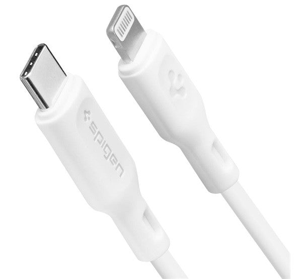 Spigen Essential C10CL USB-C / Lightning töltő- és adatkábel, fehér, MFI, 1m - Lightning kábel a Domshop kínálatából