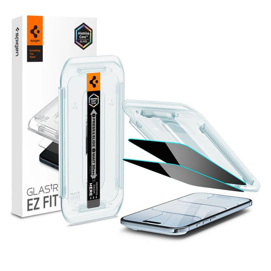 Spigen GLAS.TR “EZ FIT” 2-PACK iPhone Air készülékhez Privacy kijelzővédő - iPhone 17 Air fólia a Domshop kínálatából