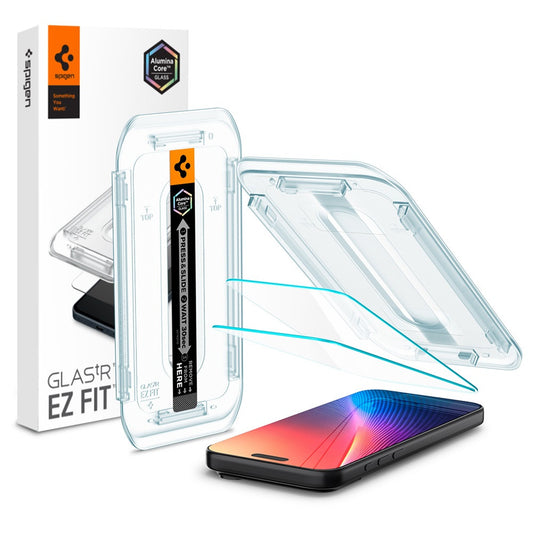 Spigen Glas.tR EZ Fit HD Apple iPhone Air (2025) tempered kijelzővédő fólia felhelyező kerettel (2db) - iPhone 17 Air fólia a Domshop kínálatából