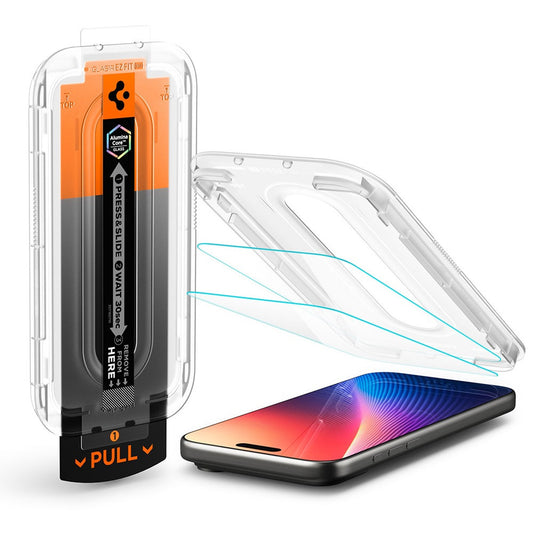 Spigen Glas.tR EZ Fit Pro HD Apple iPhone Air (2025) tempered kijelzővédő fólia felhelyező kerettel (1db) - iPhone 17 Air fólia a Domshop kínálatából
