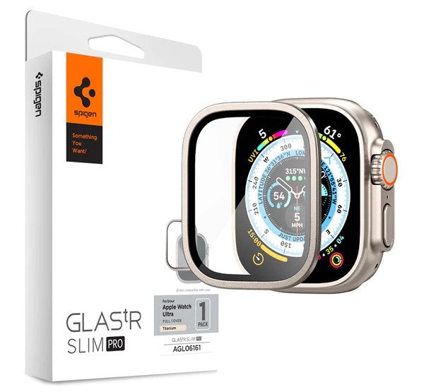 Spigen Glas.tR SLIM Pro Apple Watch Ultra 2 / 1 49mm tempered kijelzővédő fólia, titánium - Apple Watch Fóliák a Domshop kínálatából