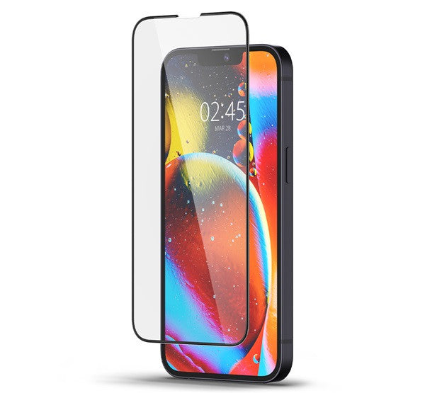 Spigen Glass FC Apple iPhone 13 mini Tempered kijelzővédő fólia, fekete - iPhone 13 Mini fólia a Domshop kínálatából