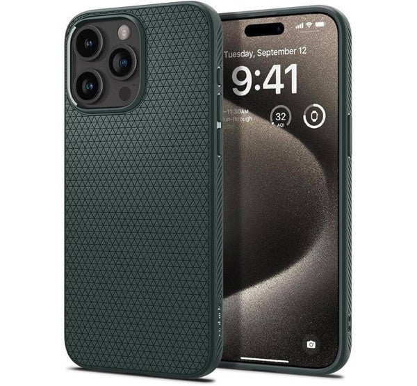 Spigen Liquid Air Apple iPhone 16 Pro Max tok Abyss Green, zöld - iPhone 16 Pro Max tok a Domshop kínálatából