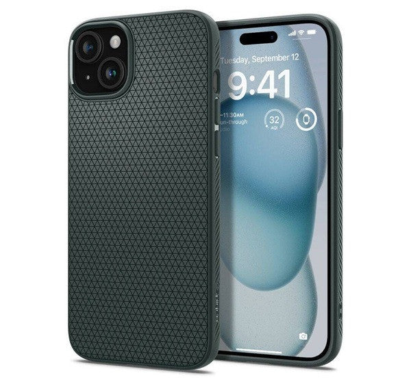 Spigen Liquid Air Apple iPhone 16 tok Abyss Green, zöld - iPhone 16 tok a Domshop kínálatából