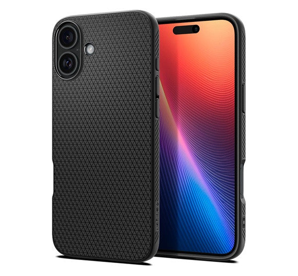 Spigen Liquid Air Apple iPhone 16 tok, Matte Black, fekete ACS08194 - iPhone 16 tok a Domshop kínálatából