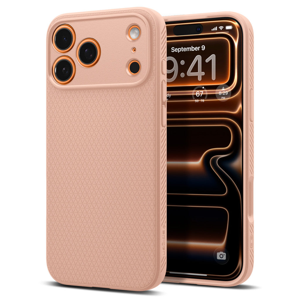 Spigen Liquid Air Apple iPhone 17 Pro Max tok, Rose Titanium, rozéarany - iPhone 17 Pro Max tok a Domshop kínálatából