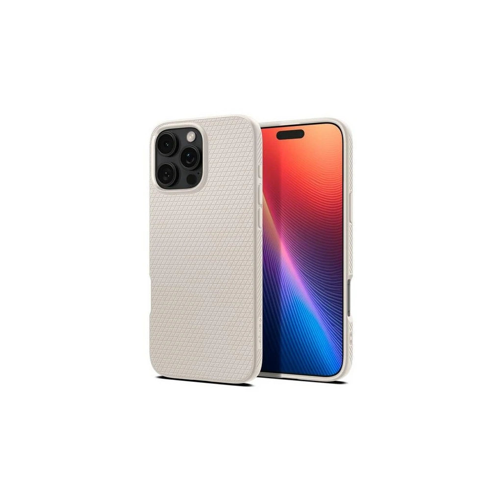 Spigen Liquid Air iPhone 16 Pro készülékhez 6.3" titanium tok ACS08120 - iPhone 16 Pro tok a Domshop kínálatából