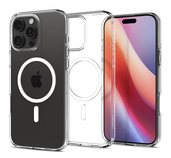 Spigen Liquid Crystal MagFit Apple iPhone 16 Pro Max tok, MagSafe, Crystal Clear, átlátszó - iPhone 16 Pro Max tok a Domshop kínálatából