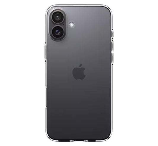 Spigen Liquid Crystal iPhone 16 tok, Crystal Clear, átlátszó - a Domshop kínálatából