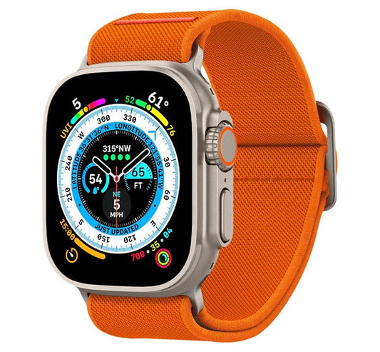 Spigen Lite Fit Ultra Apple Watch Ultra 3 / 2 / 1 49mm / 10 / 9 / 8 / 7 45mm / SE / 6 / 5 / 4 44mm / 3 / 2 / 1 42mm szövet szíj, narancs - Apple Watch Szövet Szíjak a Domshop kínálatából