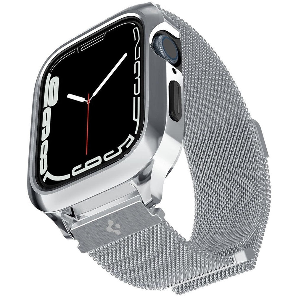 Spigen Metal Fit Pro Apple Watch 4-6, SE, SE (2022), SE (2025) (40 mm) / Watch 7-9 (41 mm) fém szíj / tok, ezüst - a Domshop kínálatából