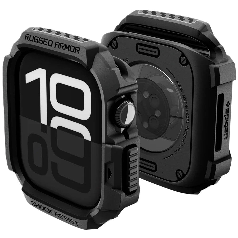 Spigen Rugged Armor 2 Apple Watch 10-11 (42 mm) tok, Matte Black, fekete - a Domshop kínálatából