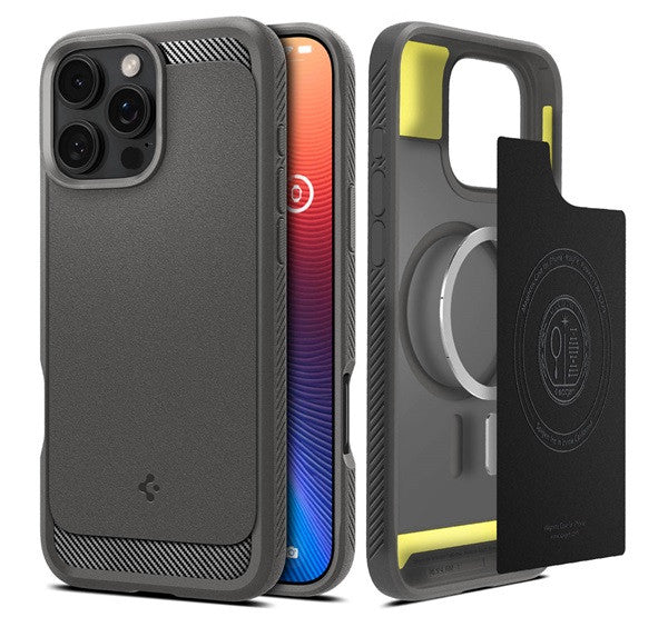 Spigen Rugged Armor MagFit Apple iPhone 16 Pro Max tok, szürke - iPhone 16 Pro Max tok a Domshop kínálatából