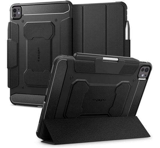 Spigen Rugged Armor Pro iPad Pro 11" (2024) tok, fekete - iPad Pro 11" (2024) tok a Domshop kínálatából