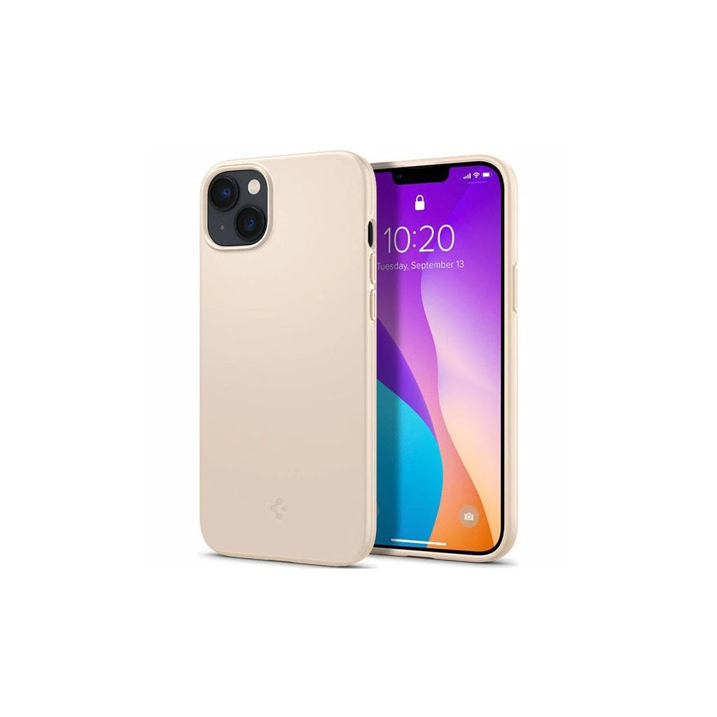 Spigen Thin Fit tok iPhone 14 Plus / 15 Plus 6,7" készülékhez, homokbézs ACS04778 - iPhone 14 Plus/15Plus tok a Domshop kínálatából