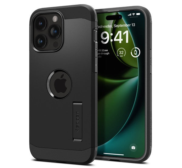 Spigen Tough Armor MagFit Apple iPhone 15 Pro Max tok, MagSafe, fekete - iPhone 15 Pro Max tok a Domshop kínálatából