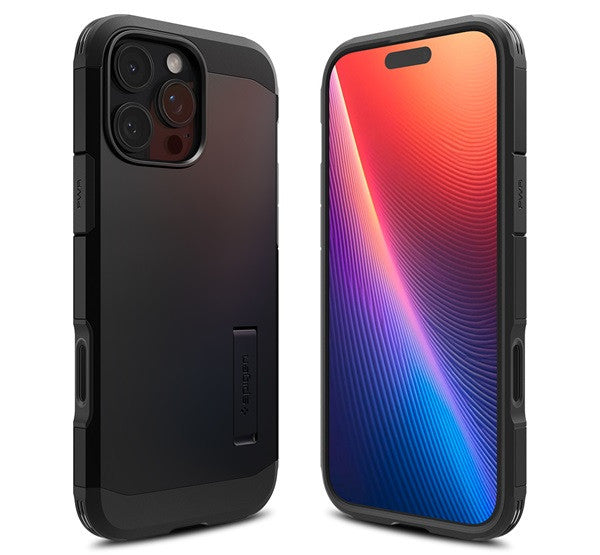 Spigen Tough Armor T MagFit Apple iPhone 16 Pro Max tok, MagSafe, fekete - iPhone 16 Pro Max tok a Domshop kínálatából