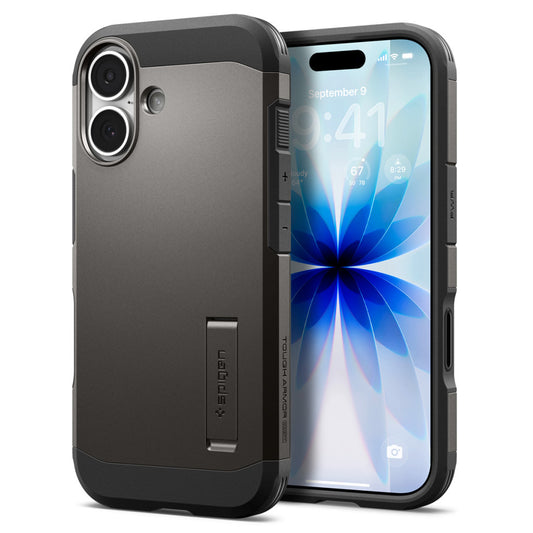 Spigen Tough Armor T MagFit Apple iPhone 17 tok, MagSafe, Gunmetal, szürke - iPhone 17 tok a Domshop kínálatából