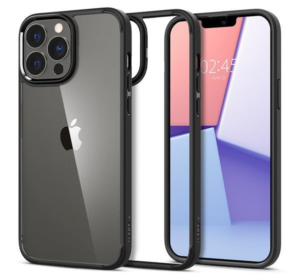Spigen Ultra Hybrid Apple iPhone 13 Pro Max tok, Matte Black, fekete - iPhone 13 Pro Max tok a Domshop kínálatából