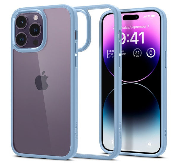 Spigen Ultra Hybrid Apple iPhone 14 Pro tok, Sierra Blue, kék - iPhone 14 Pro tok a Domshop kínálatából