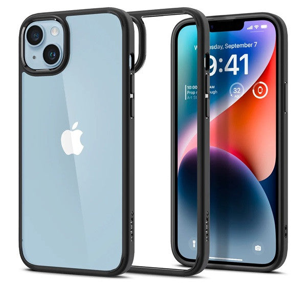 Spigen Ultra Hybrid Apple iPhone 14 tok, Matte Black, fekete - iPhone 13/14 tok a Domshop kínálatából