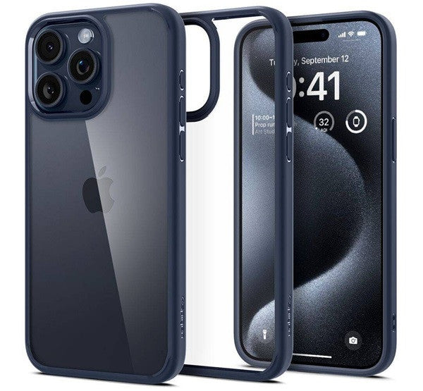 Spigen Ultra Hybrid Apple iPhone 16 Pro tok, Navy Blue, kék - iPhone 16 Pro tok a Domshop kínálatából