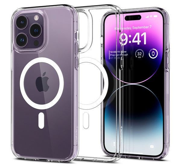 Spigen Ultra Hybrid MagFit Apple iPhone 14 Pro tok, White MagSafe, fehér - iPhone 14 Pro tok a Domshop kínálatából