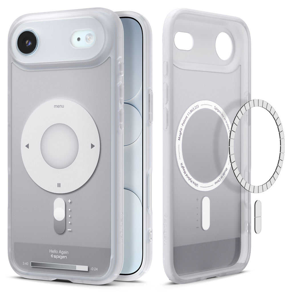 Spigen Ultra Hybrid MagFit Apple iPhone Air (2025) tok, MagSafe, Classic Silver, ezüst - iPhone 17 Air tok a Domshop kínálatából