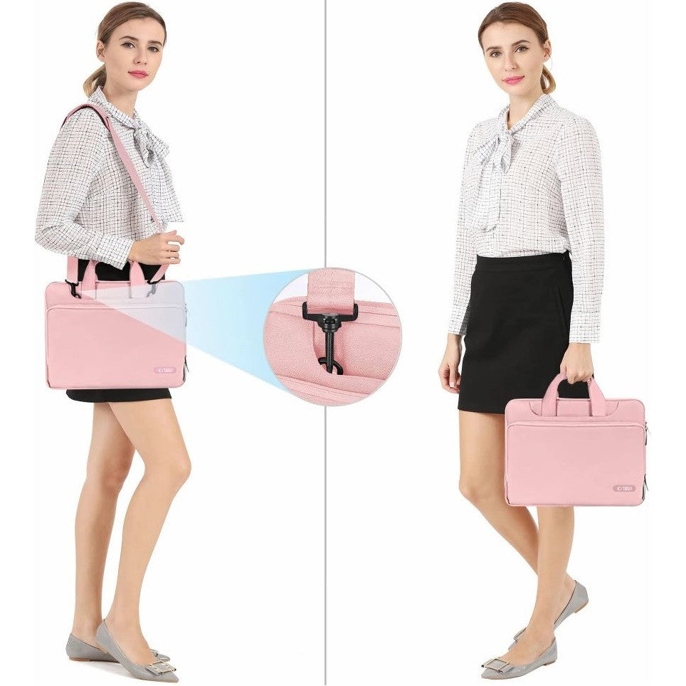 Laptop táska, 15 - 16" készülékhez, vállpánttal, TP Pocket Bag, rózsaszín