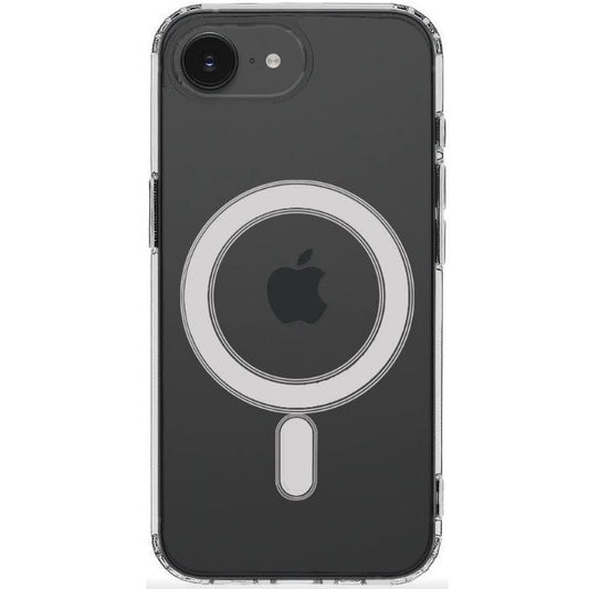 Apple iPhone 16e / 17e, Műanyag hátlap védőtok + szilikon keret, közepesen ütésálló, Magsafe töltővel kompatibilis, Tactical MagForce, átlátszó