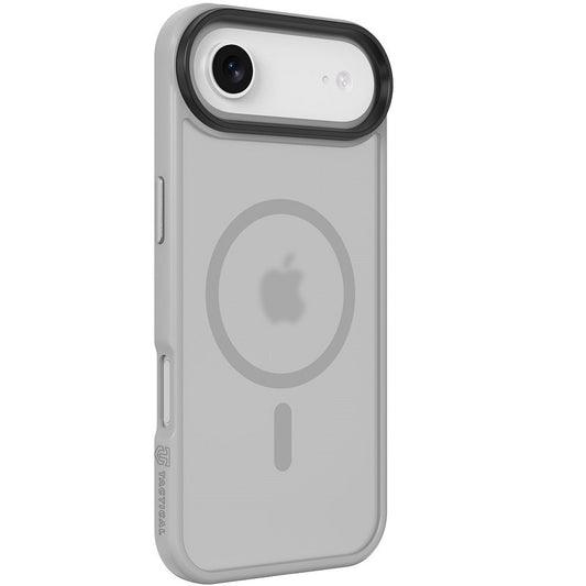 Apple iPhone Air (2025), Műanyag hátlap védőtok + szilikon keret, közepesen ütésálló, Magsafe kompatibilis, Tactical MagForce Hyperstealth, áttetsző/világosszürke